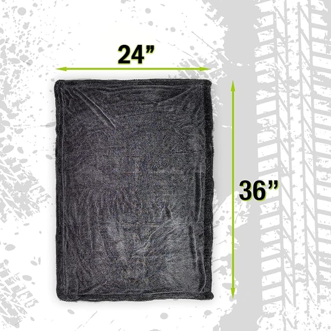 ExoForma Mega Car Drying Towel - Holds Up to 9 lbs, No Streaks, - Product Imagery