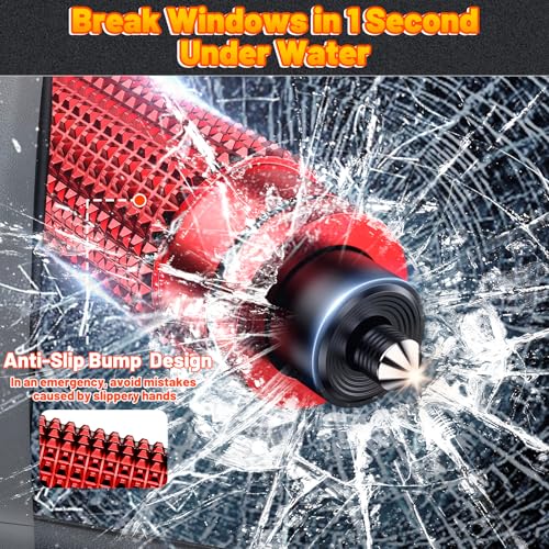 smosun Safehammer - Upgraded Safe Hammer Glass Breaker Under - Product Imagery