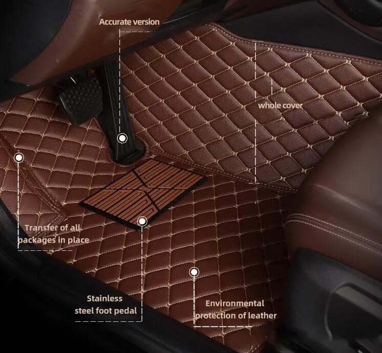 SARAHS Customized car Floor mats (Black Blue 2) - Product Imagery