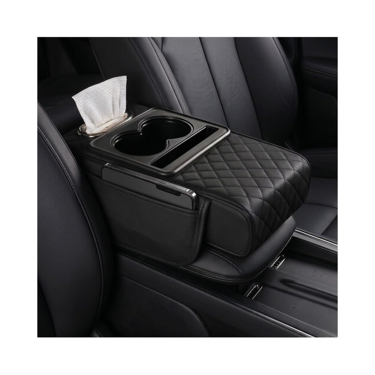 Zpana 4 in 1 Car Center Console Armrest Pillow, Memory Foam, - Product Imagery