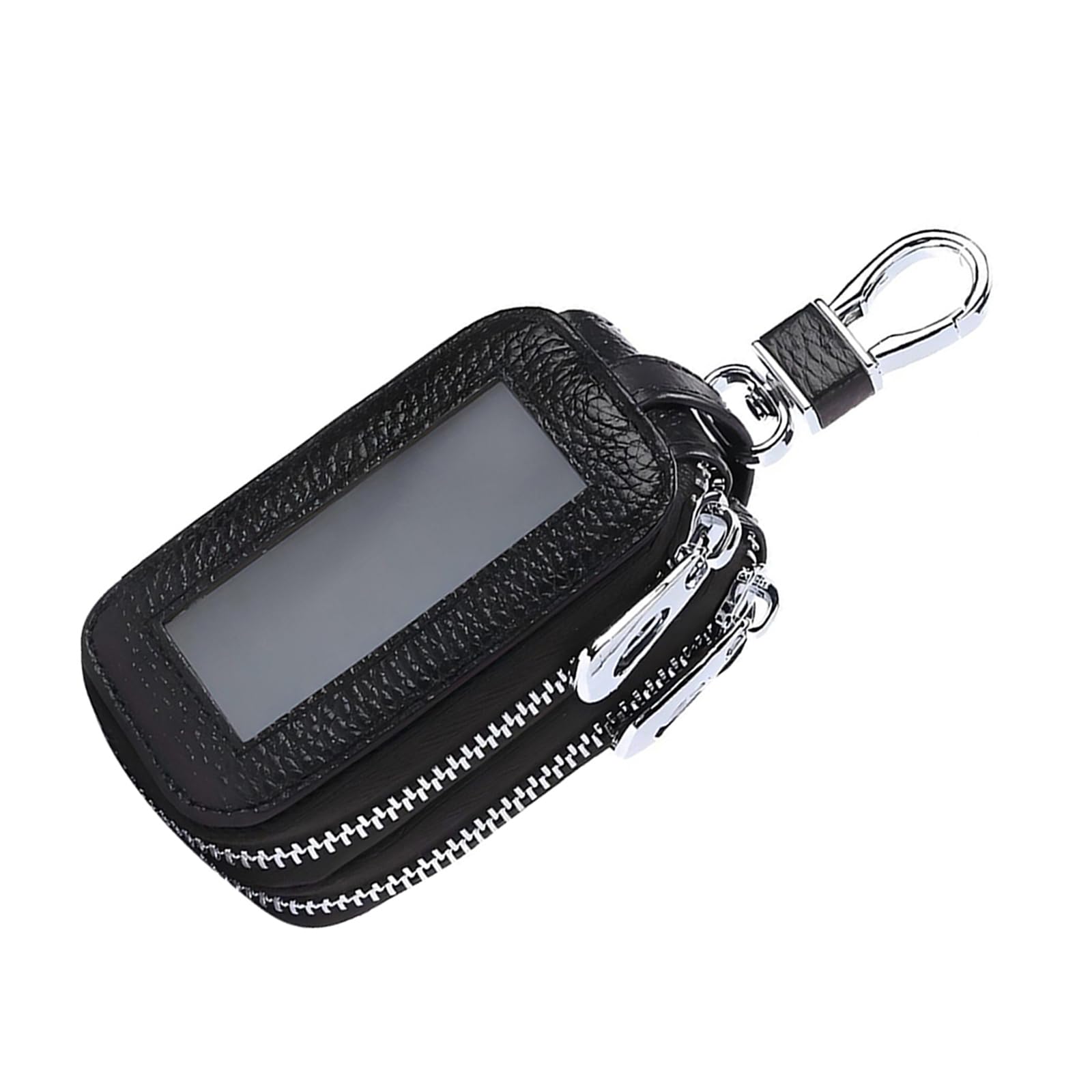 Car Key Fob Case, Leather Double-layer Storage Bag, Anti-scratch - Product Imagery