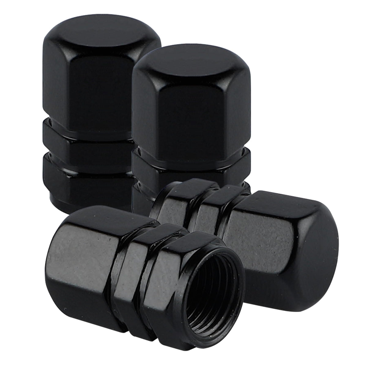 Aluminum Tire Stem Valve Caps Wheel Valve Covers Car Dustproof - Product Imagery