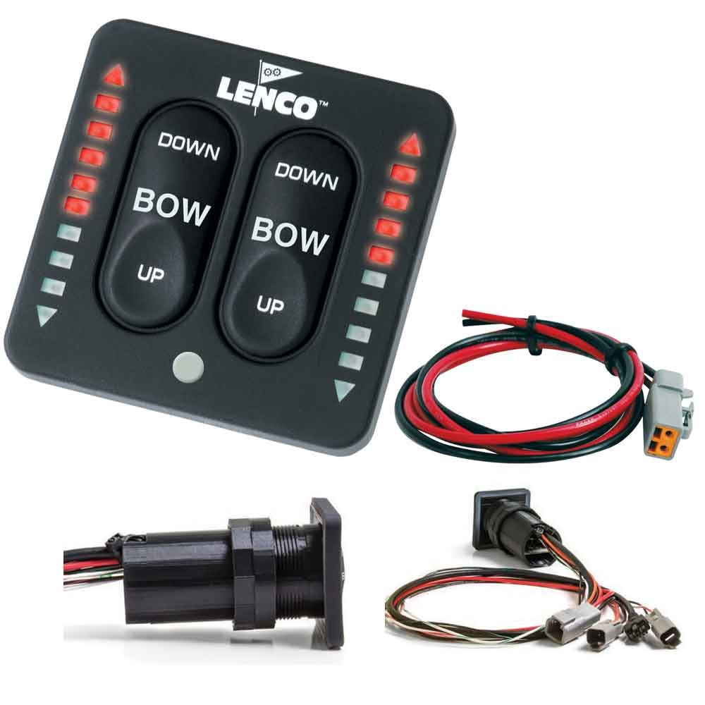 Lenco LED Indicator Integrated Tactile Switch Kit w/Pigtail - Product Imagery