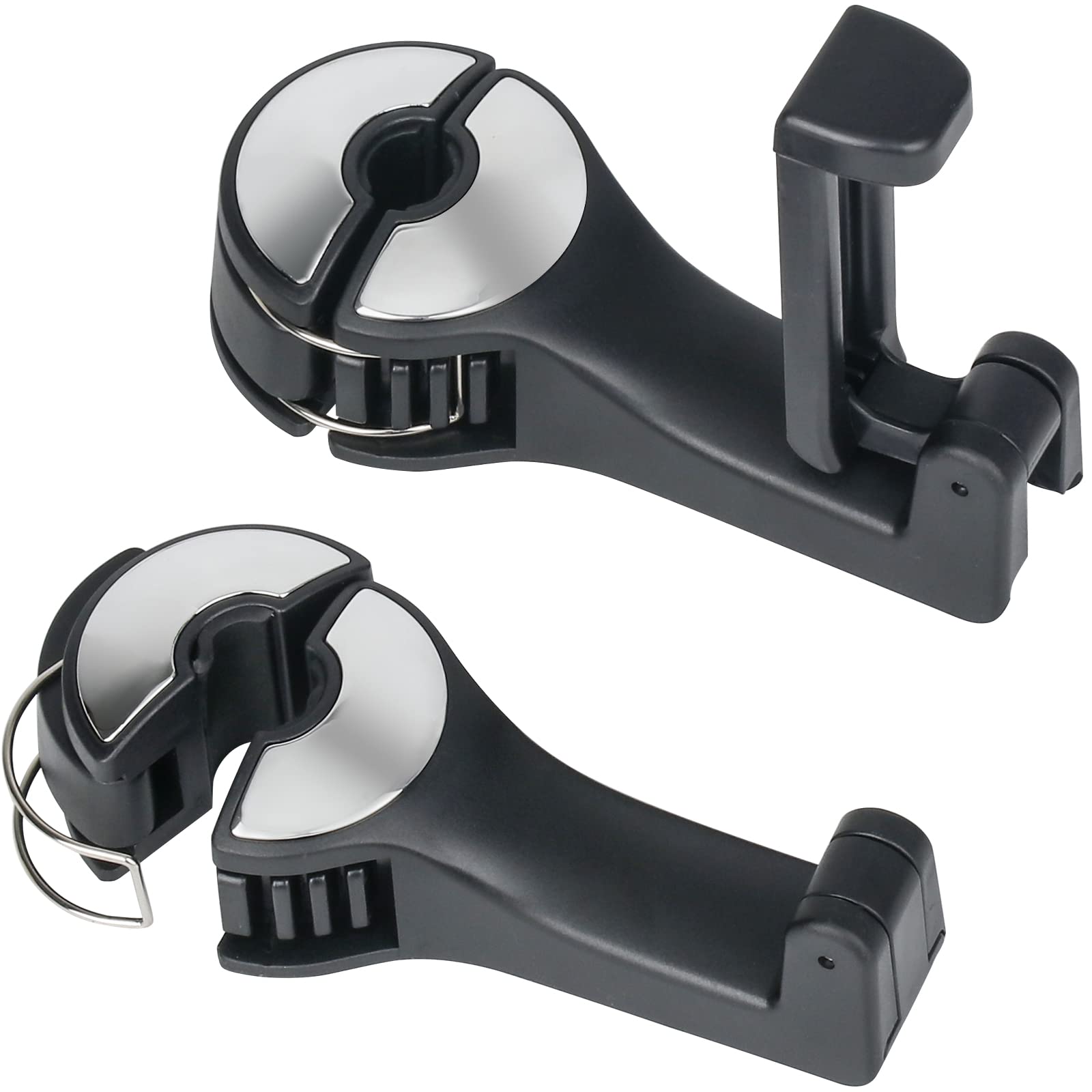 TOOVREN Upgraded 2 Pack Car Headrest Hidden Hook 2 in 1 Car Seat - Product Imagery