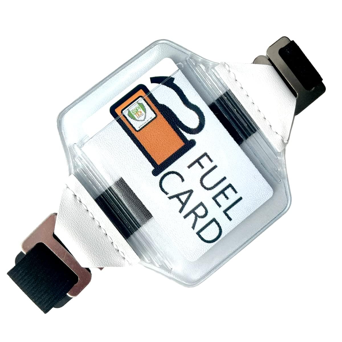 2 Pack - Heavy Duty Visor Fuel Card Holder with Clear Vinyl - Product Imagery