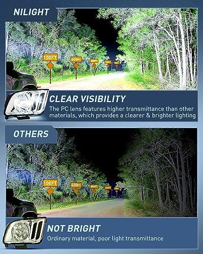 Nilight Headlight Assembly Compatible with 2005 2006 2007 2008 - Product Imagery
