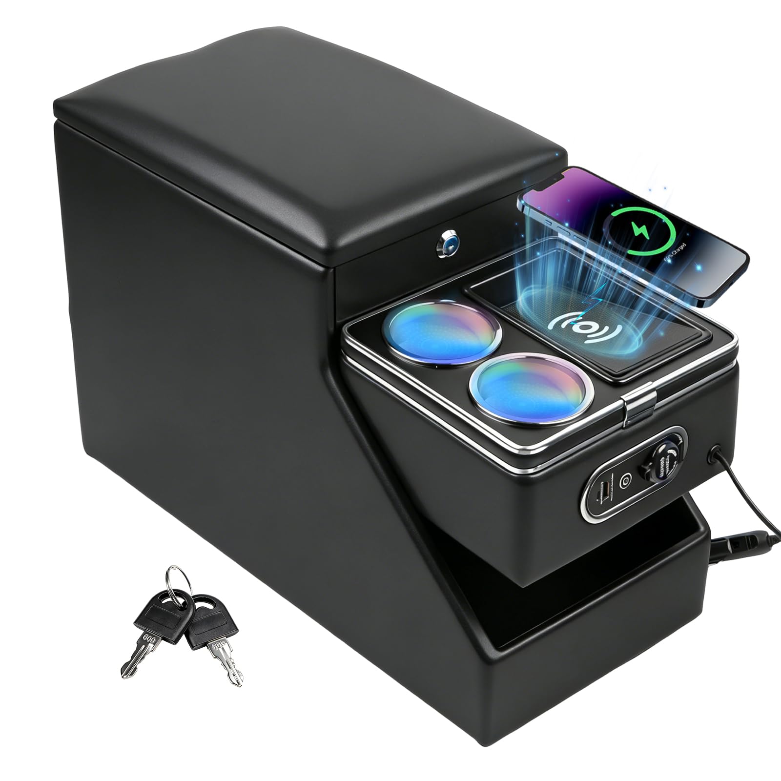 Center Console Organizer for Minivans, SUVs & Middle Van Seats - - Product Imagery