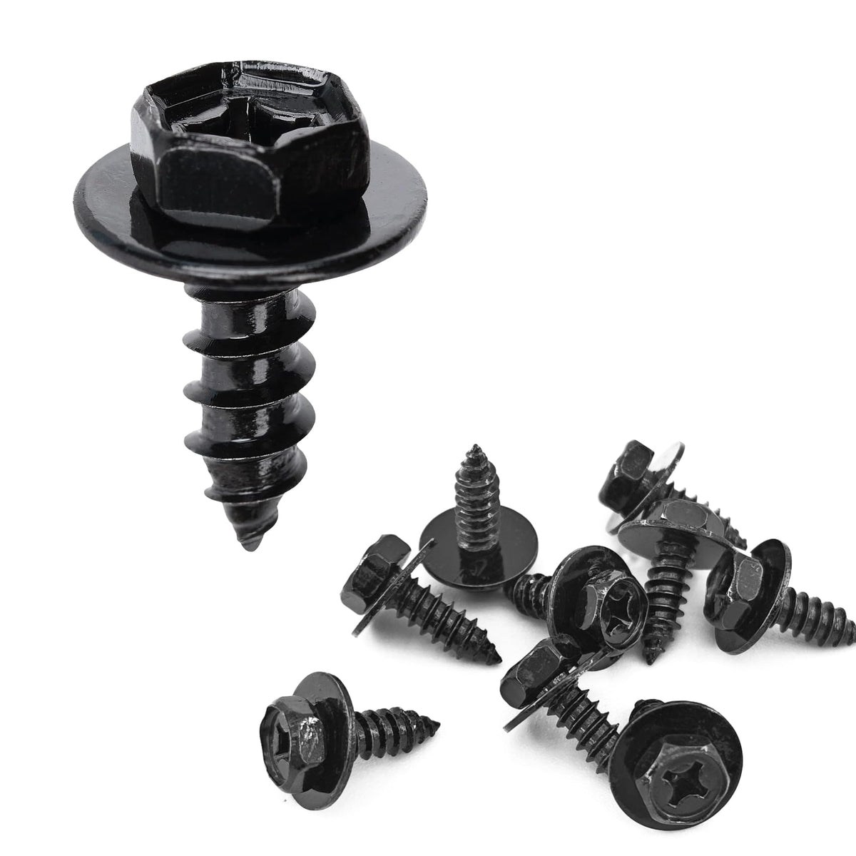 10PCS Car Fender Liner Screw Bolt, Bumper Screws, Bumper Cover - Product Imagery