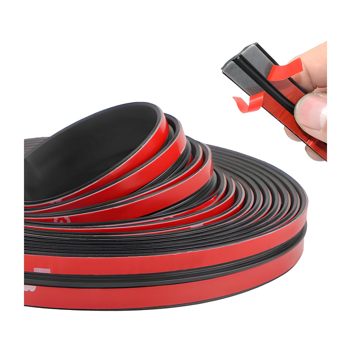 BESULEN 26 Ft Car Windshield Weather Stripping, 14mm+19mm As a - Product Imagery