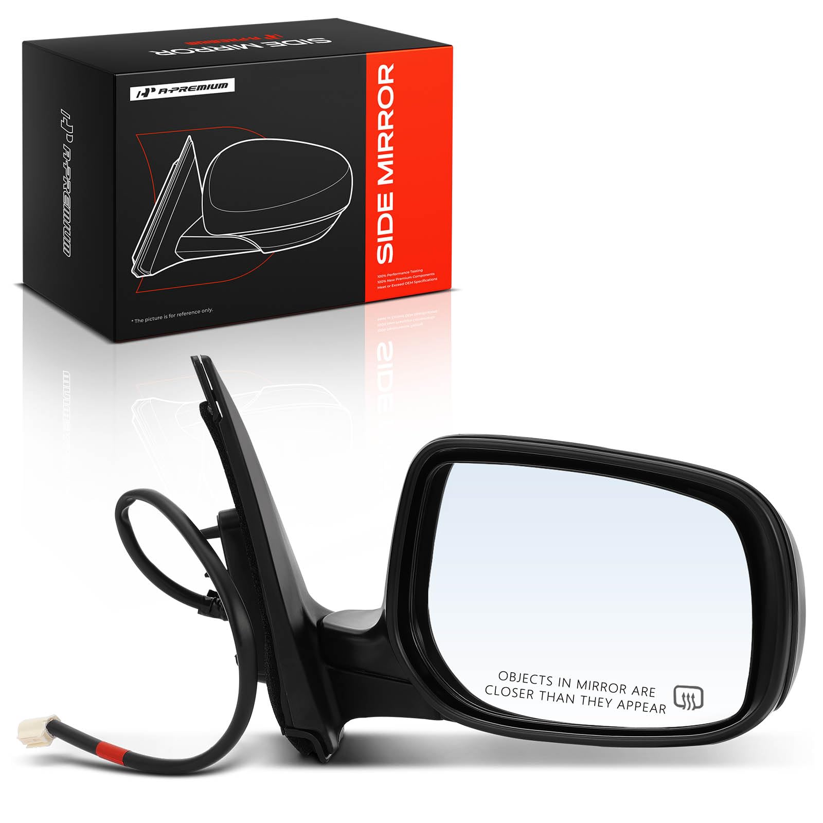 A-Premium Passenger Side Power Door Mirror Compatible with Toyota - Product Imagery