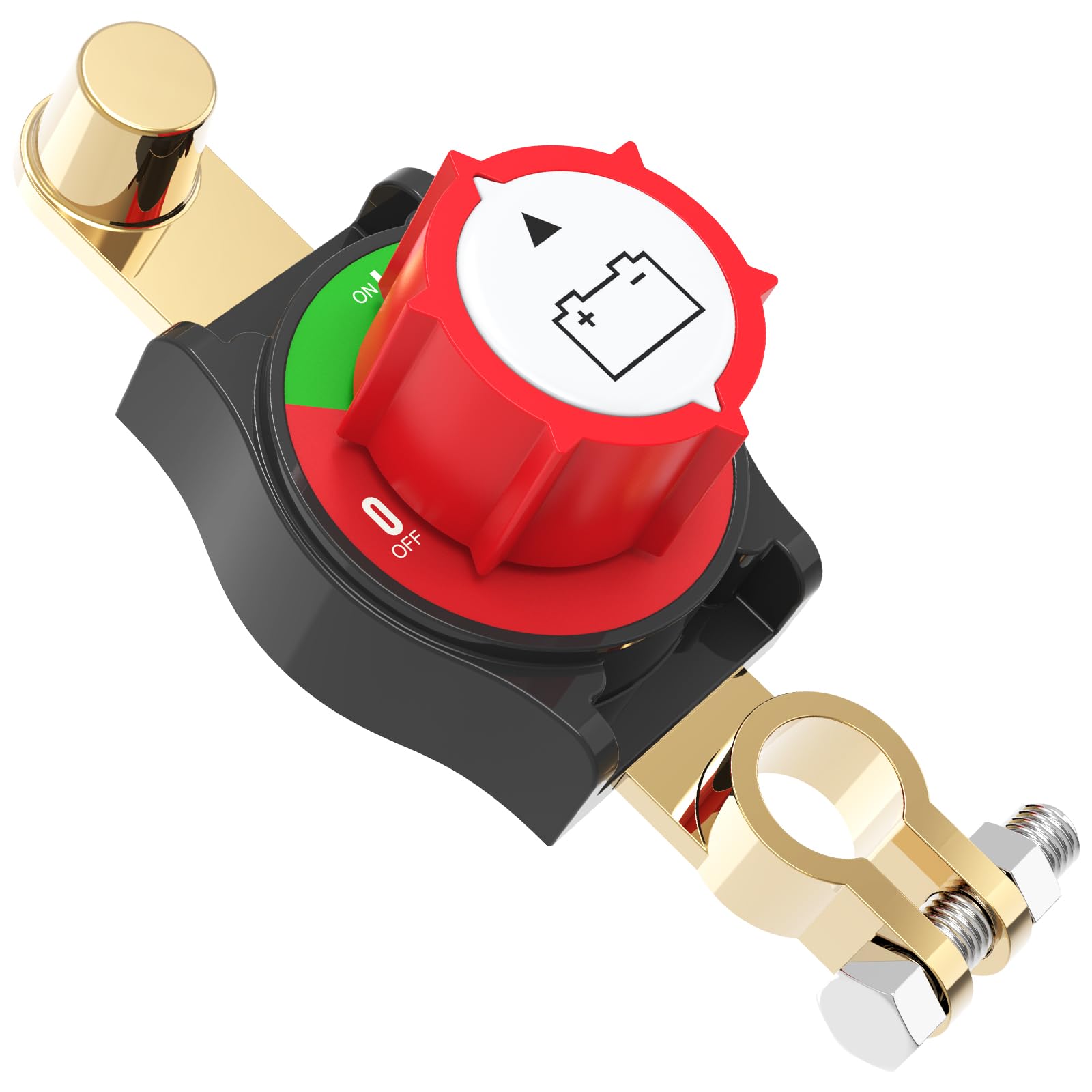Top Post Battery Disconnect Switch, Malictele On/Off 12-48V - Product Imagery