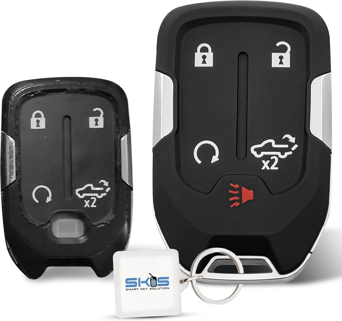 Key Fob Shell, Replacement Smart Remote Key Case Cover 5 Buttons - Product Imagery