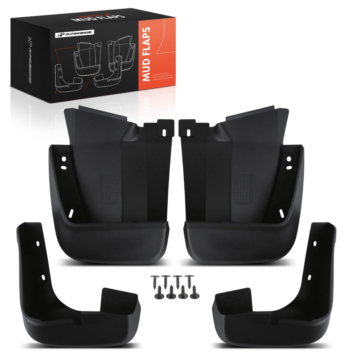 A-Premium Mud Flaps Compatible with Honda Civic 2006-2011 Sedan - Product Imagery