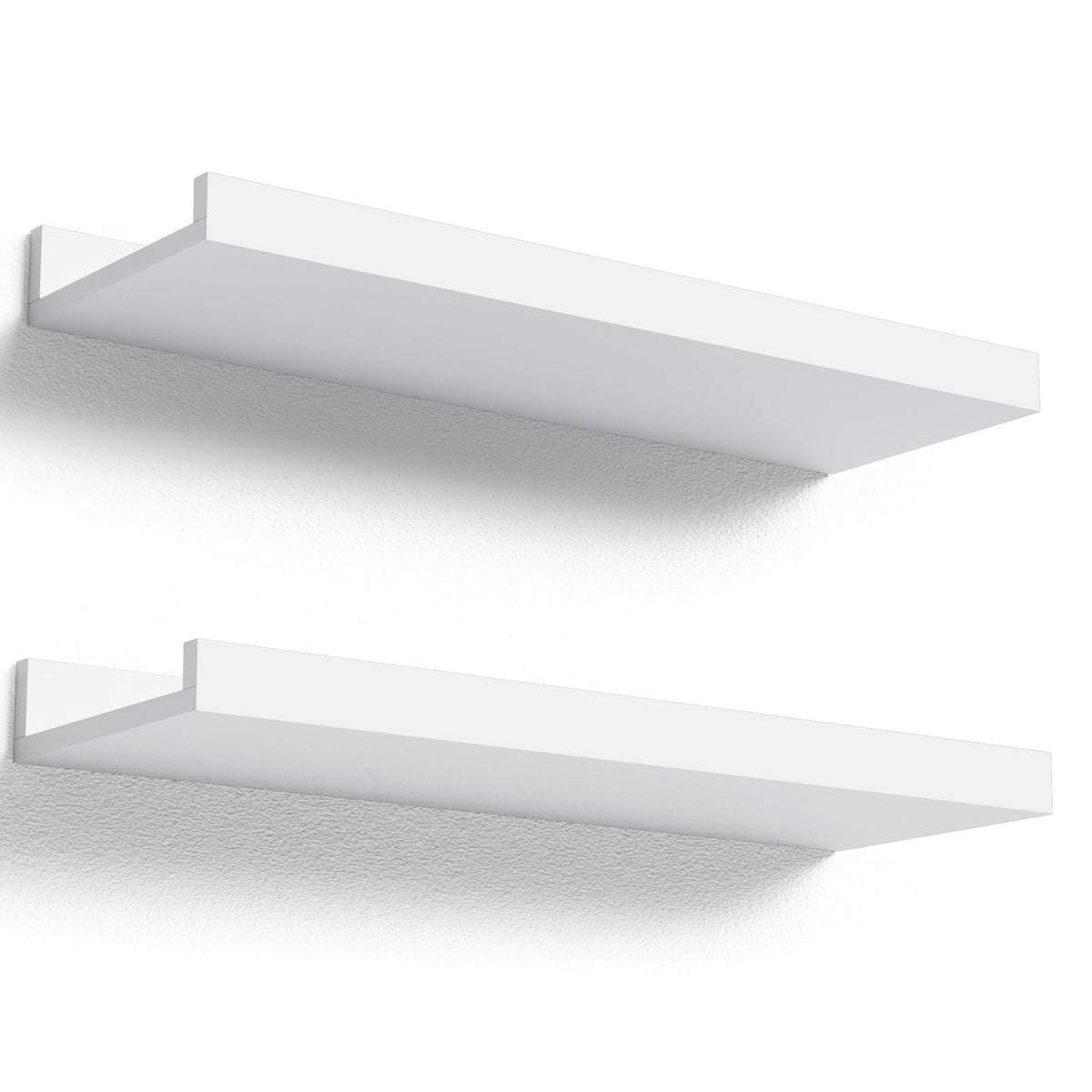 Boswillon Floating Shelves Set of 2, Small Wall Shelf with Lip, - Product Imagery