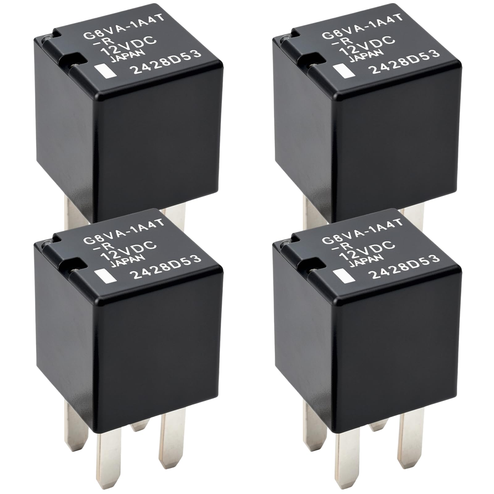 Relay G8VA-1A4T-R (Pack of 4), G8VA1A4TR 4 Pins 12V DC 20A SPST - Product Imagery