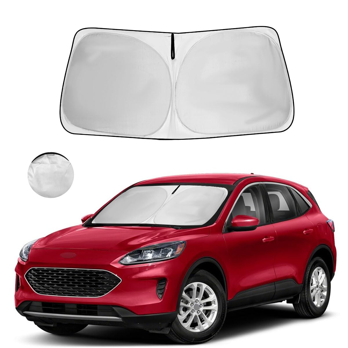 Windshield Sun Shade for Ford Escape S SE Sport Hybrid Titanium - Product Imagery