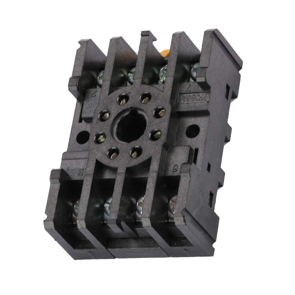 Durable 8Pin Relay Holder Socket Base, PF085A 300V 7A Rated, - Product Imagery