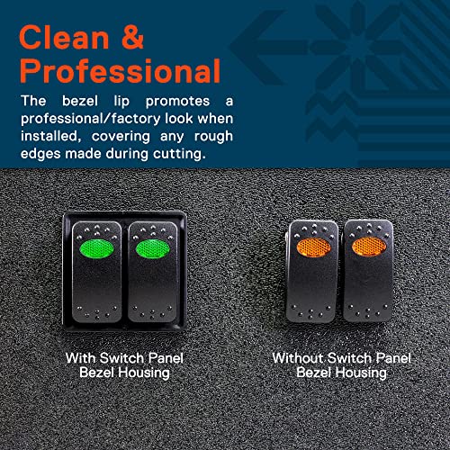 True MODS 2-Slot Rocker Switch Panel Housing Kit Holder Mount - Product Imagery