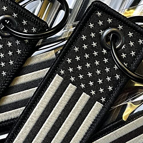 American Flag License Plate, Frame, and Key Tag Combo - Product Imagery