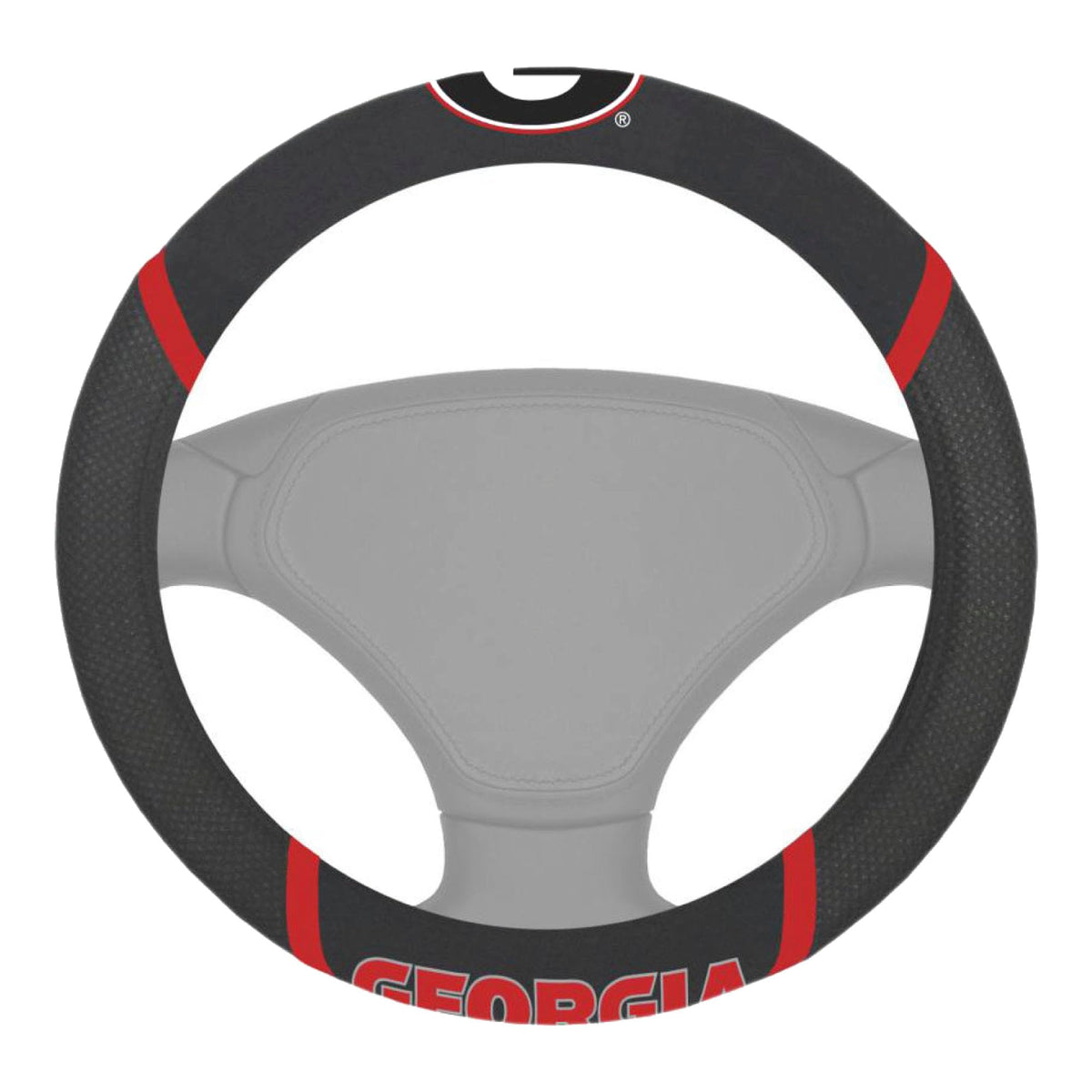 FANMATS NCAA Unisex-Adult Embroidered Steering Wheel Cover - Product Imagery