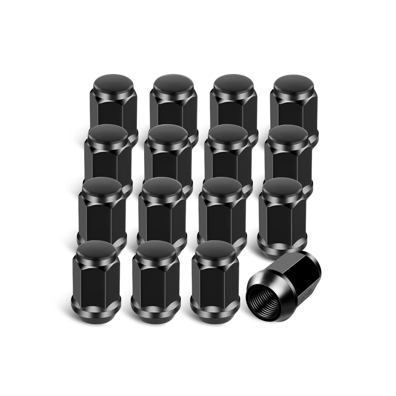 Golf Cart Wheel Lug Nuts, Black Lug Nut for Club Car & EZGO Golf - Product Imagery