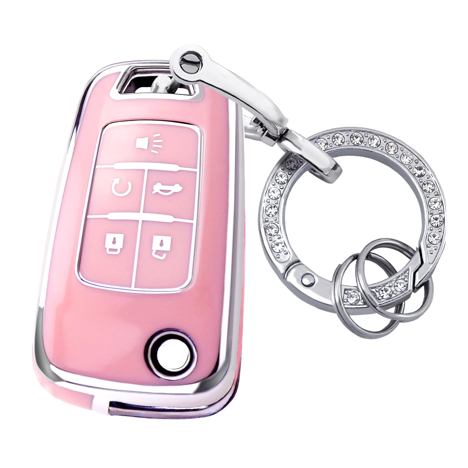 XIYANG TRADE for Chevy Key Fob Cover with Keychain,Premium TPU - Product Imagery