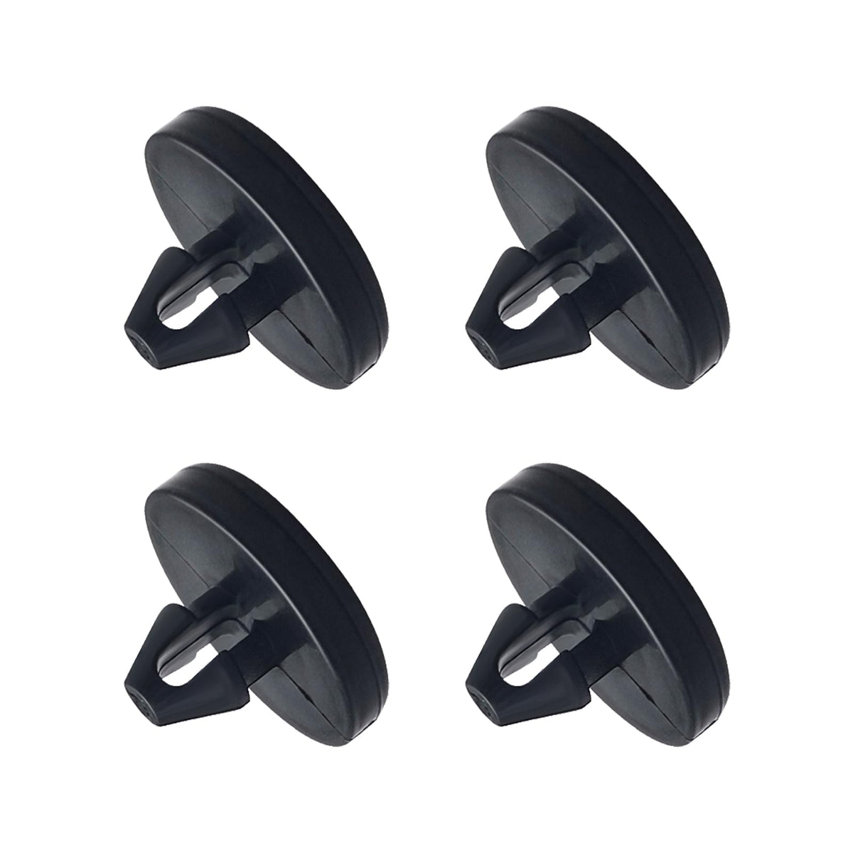 Ajxn 4 PCS Brake Pedal Pad and Light Switch Stopper - Black - Product Imagery