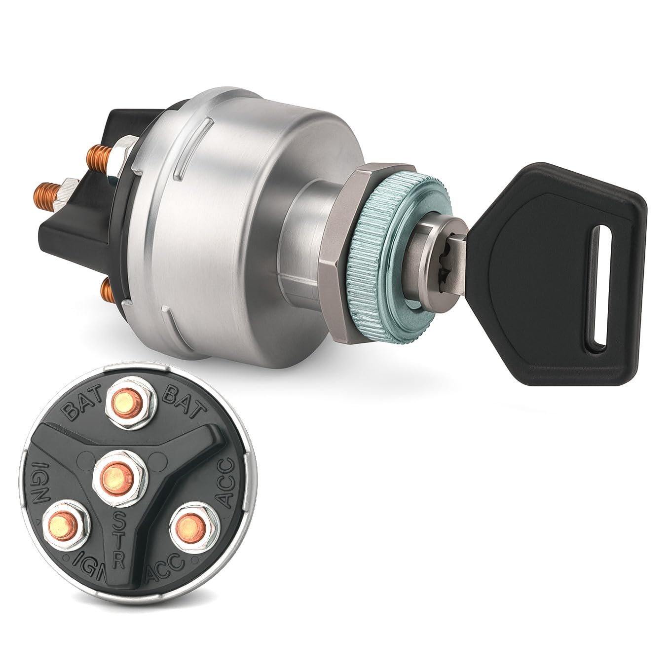 MGI SpeedWare 4-Position Universal Ignition Key Switch - Product Imagery