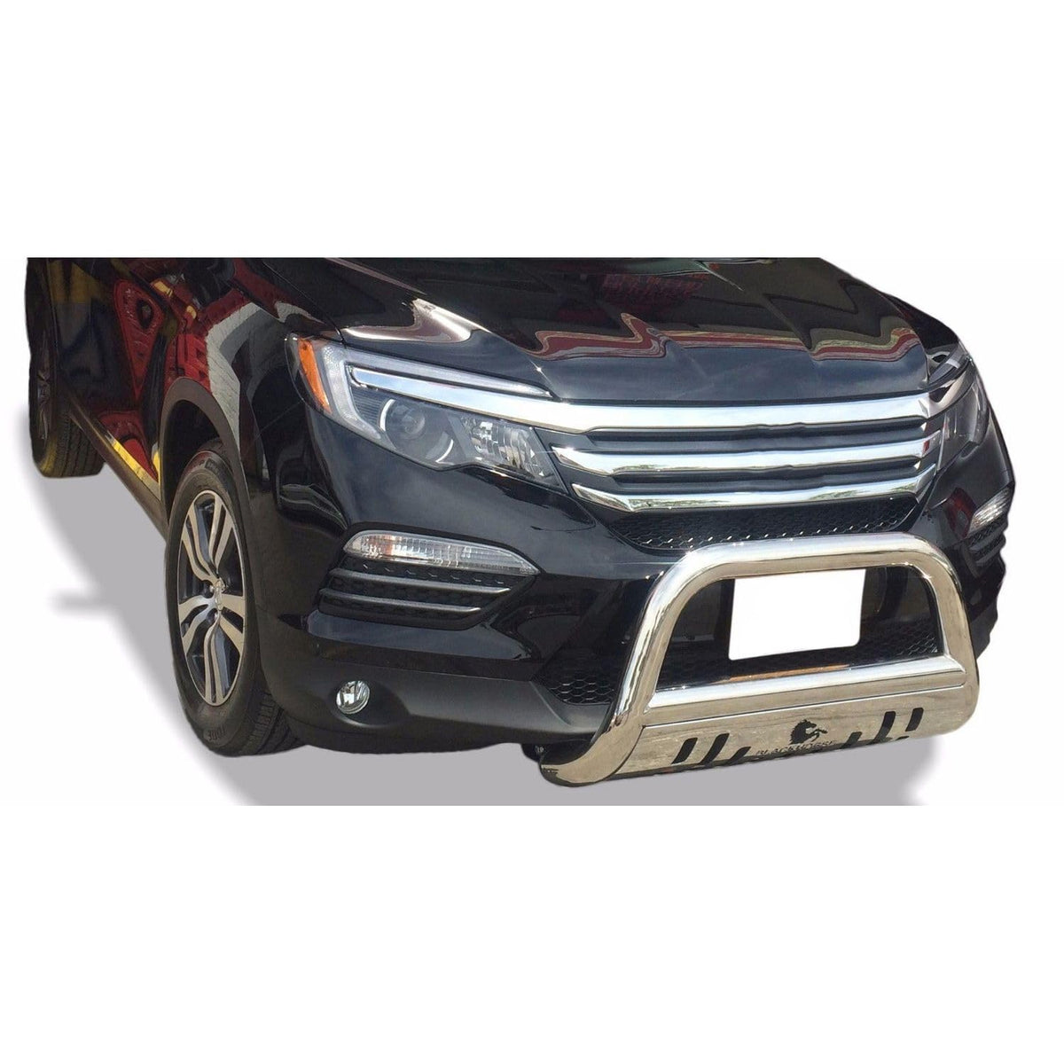 Black Horse Off Road Bull Bar Skid Plate Stainless Steel - Product Imagery