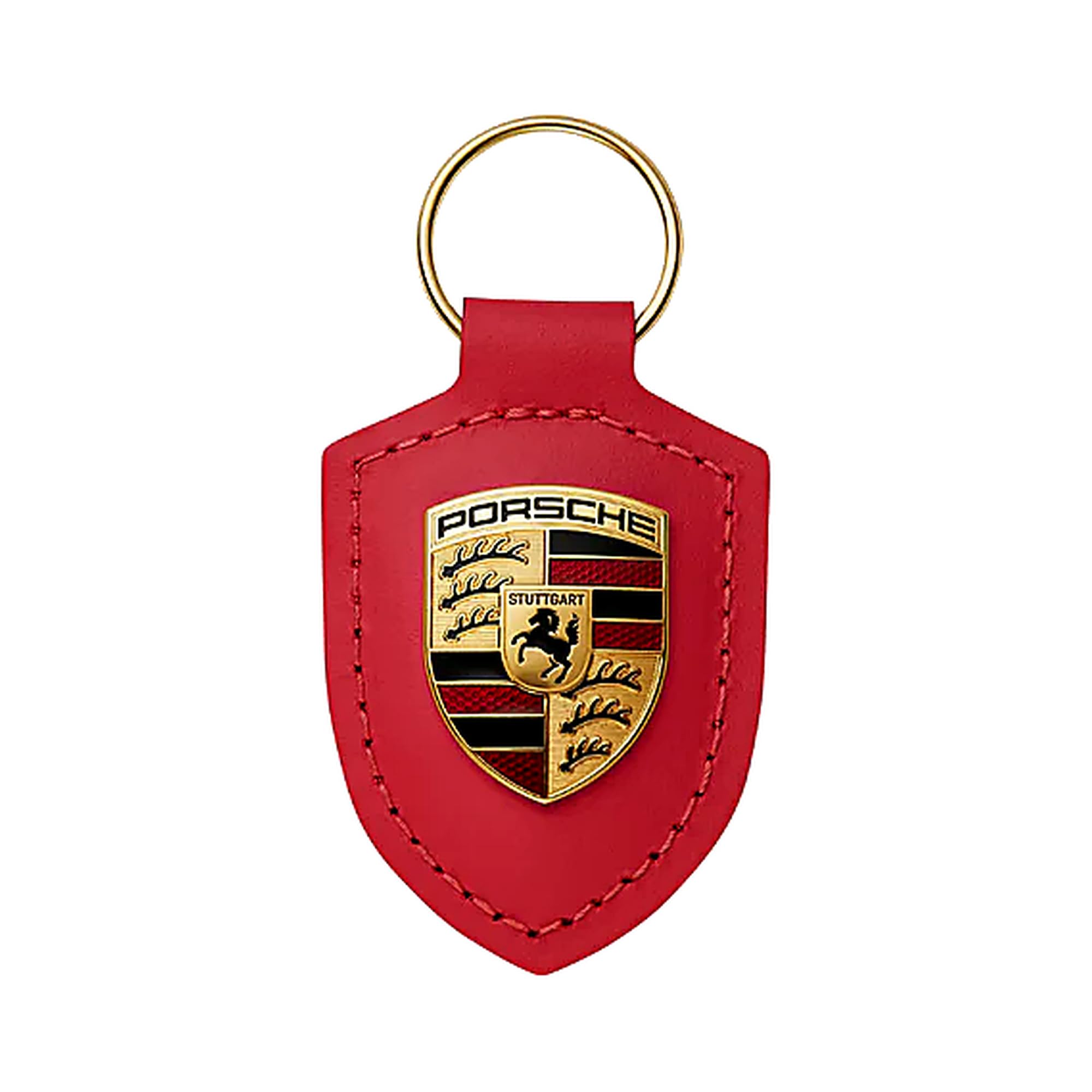 Porsche Genuine Key Chain Ring Vehicle Keys Crest Keyfob - Product Imagery