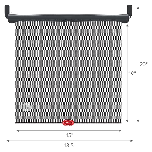 Munchkin Brica Sun Safety Car Window Shade with Heat Alert, - Product Imagery