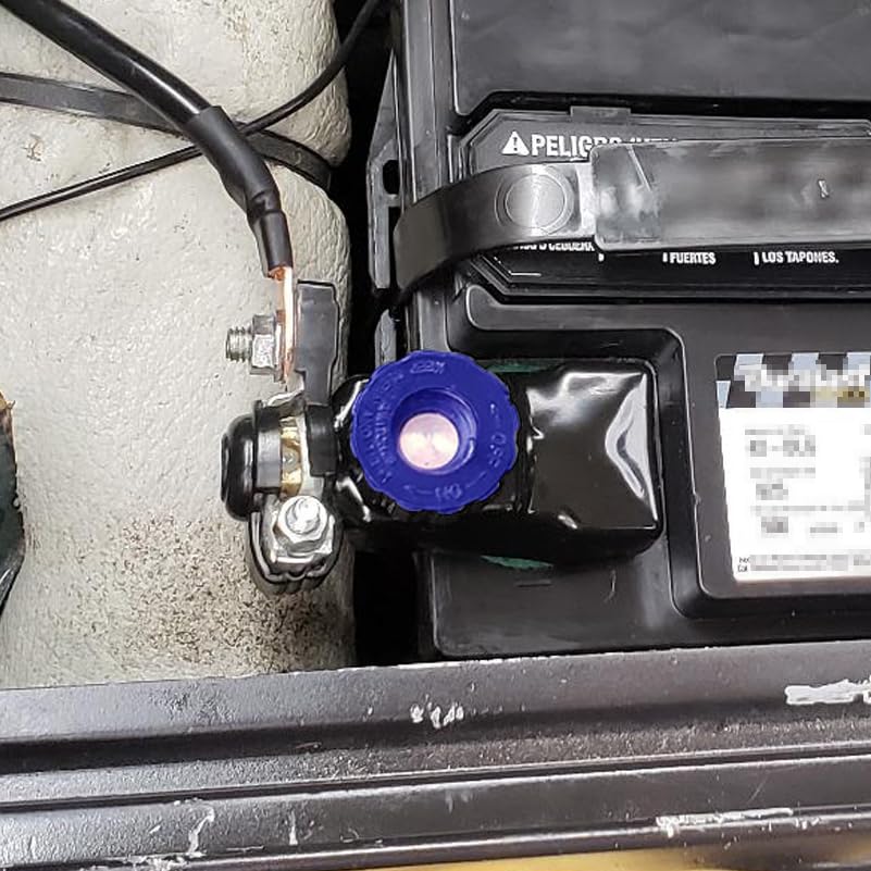 Ampper Top Post Battery Disconnect Switch 12V, Master Brass - Product Imagery
