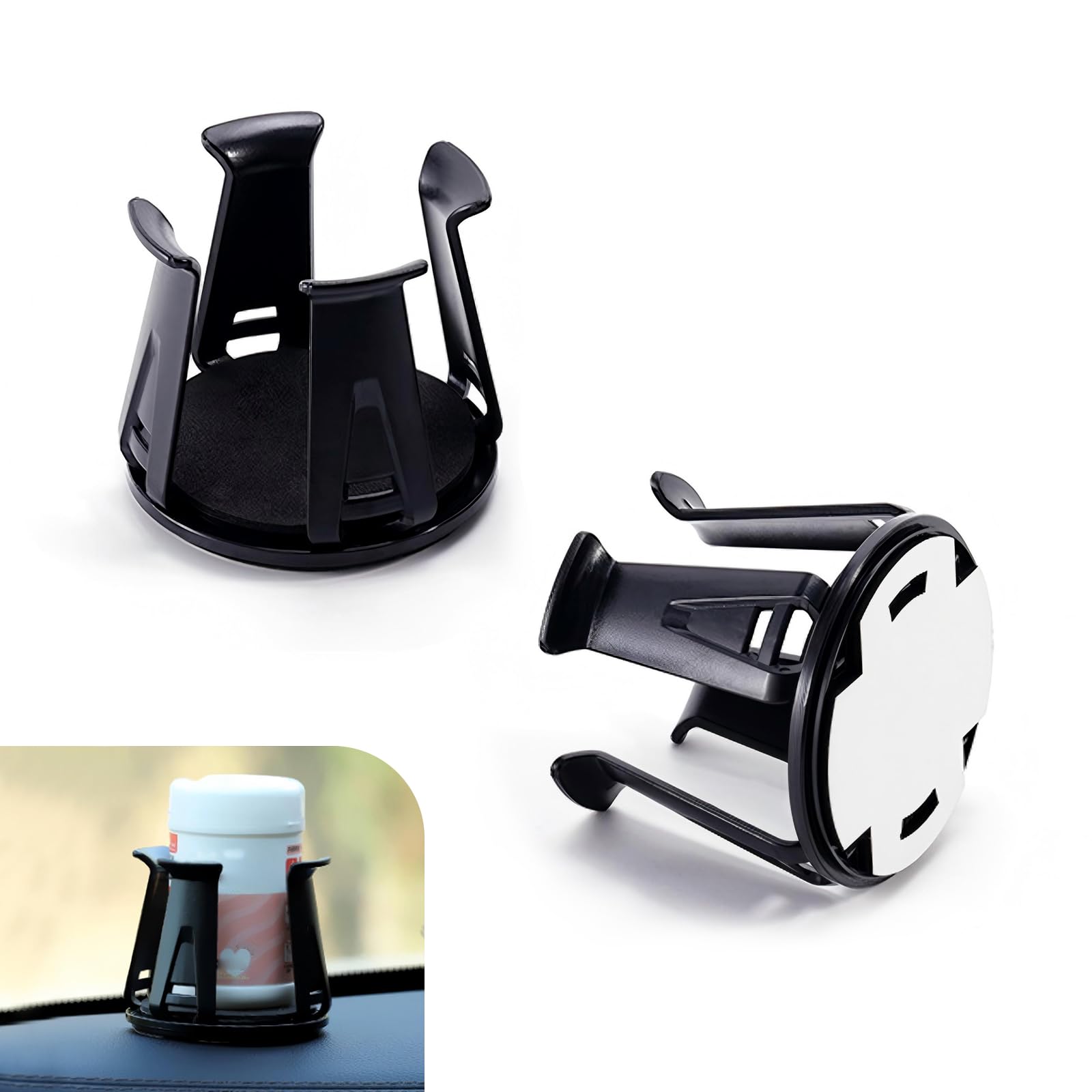 2PCS Car Cup Holder Insert, Upgraded Cup holder Insert for Car - Product Imagery