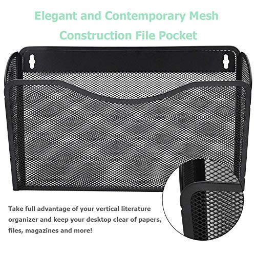 EASEPRES 3 Single Pocket Mesh Hanging File Organizer, Vertical - Product Imagery