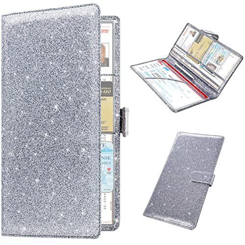 RSAquar Car Registration & Insurance Holder - Leather Glove Box - Product Imagery