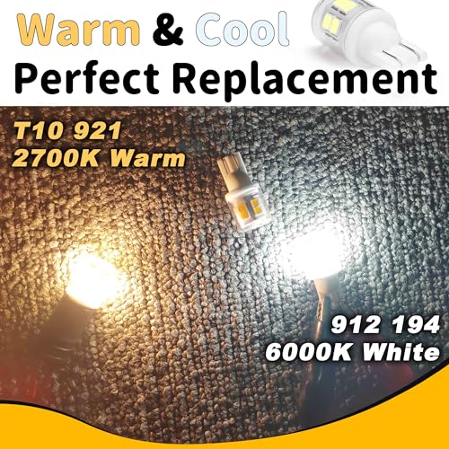 T10 921 922 912 Led Bulbs for 12V RV Tralier Interior Ceiling - Product Imagery