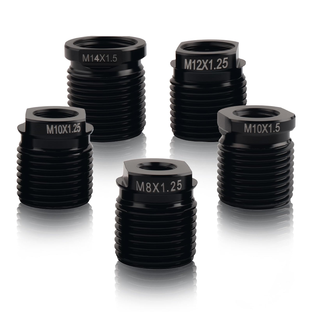 5PCS Shift Knob Adapter,Aluminum Alloy Shifter Knobs Thread - Product Imagery