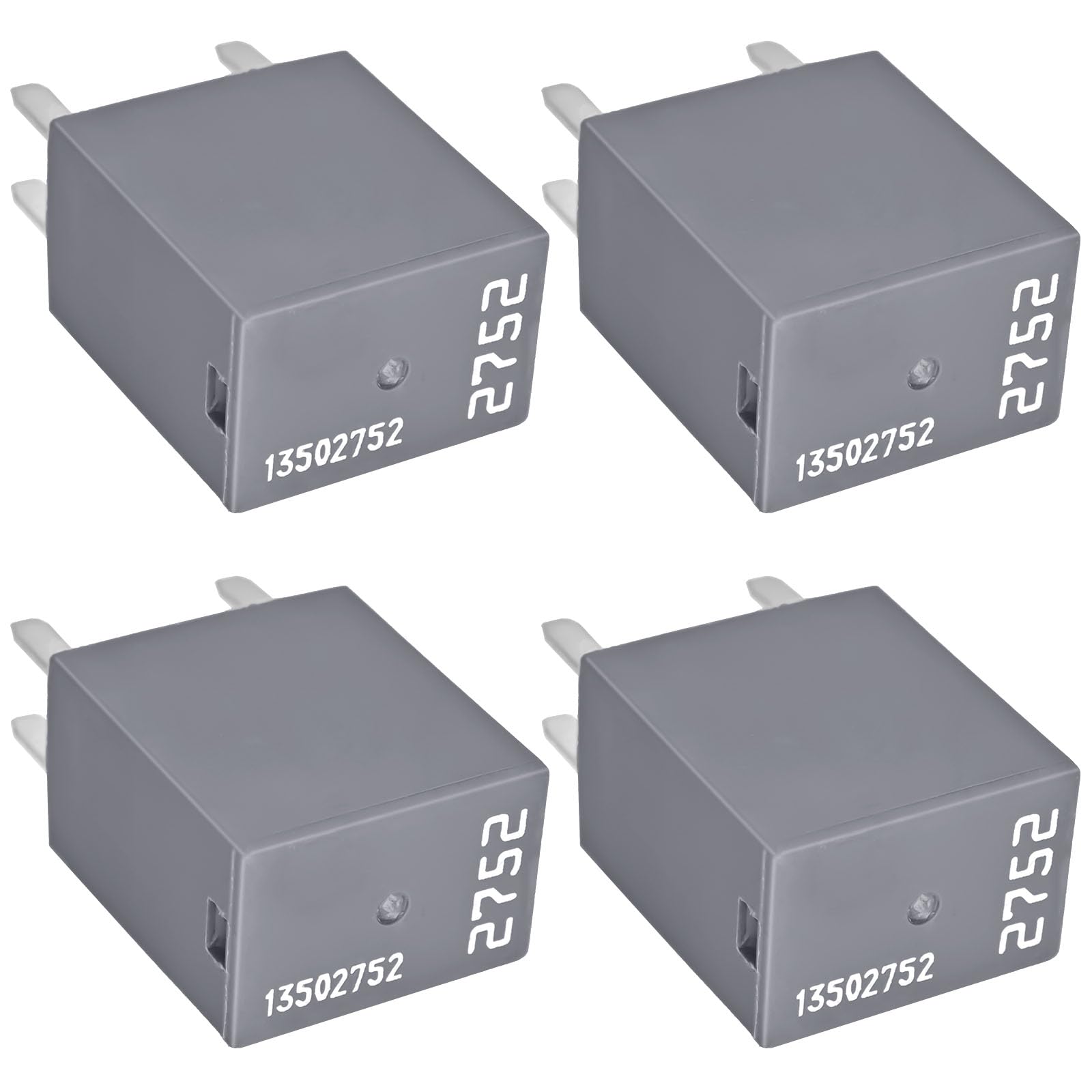 Relay 13502752 (Set of 4), 12VDC 30A 4 Pins Multi-Purpose OEM - Product Imagery
