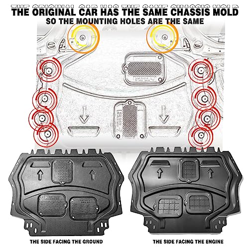 Engine Guards for VW Passat 2012 2013 2014 2015 2016 2017 2018 - Product Imagery