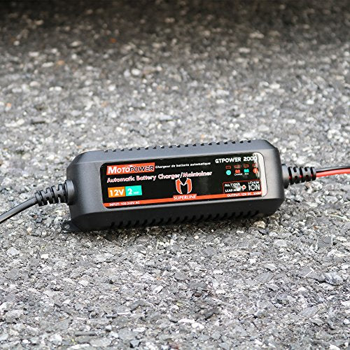 MOTOPOWER MP00207A 12V 2Amp Automatic Battery Charger Maintainer - Product Imagery