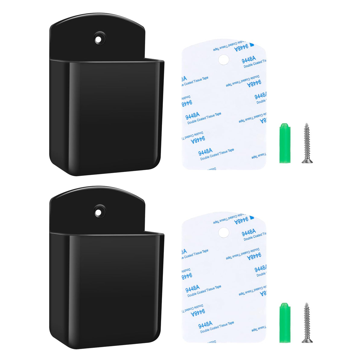 2 PCS Remote Control Holders Wall Mount, Self Adhesive TV Air - Product Imagery