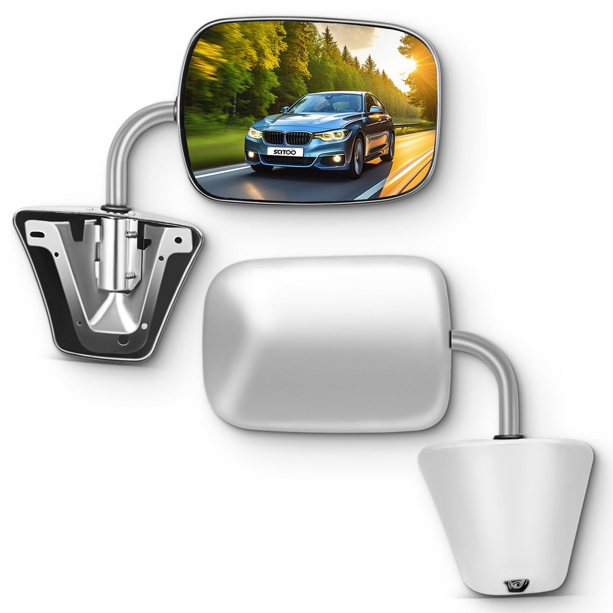 SCITOO Side View Mirror Fits For Chevy C/K Pickup 73-91,Driver & - Product Imagery