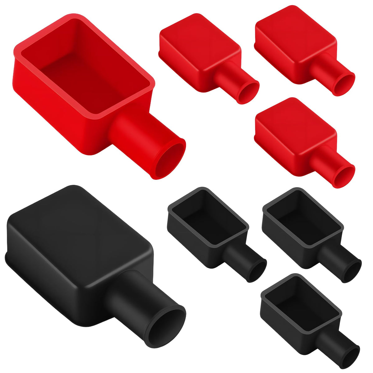 8PCS Battery Terminal Cover, Battery Terminal Protector, Rubber - Product Imagery