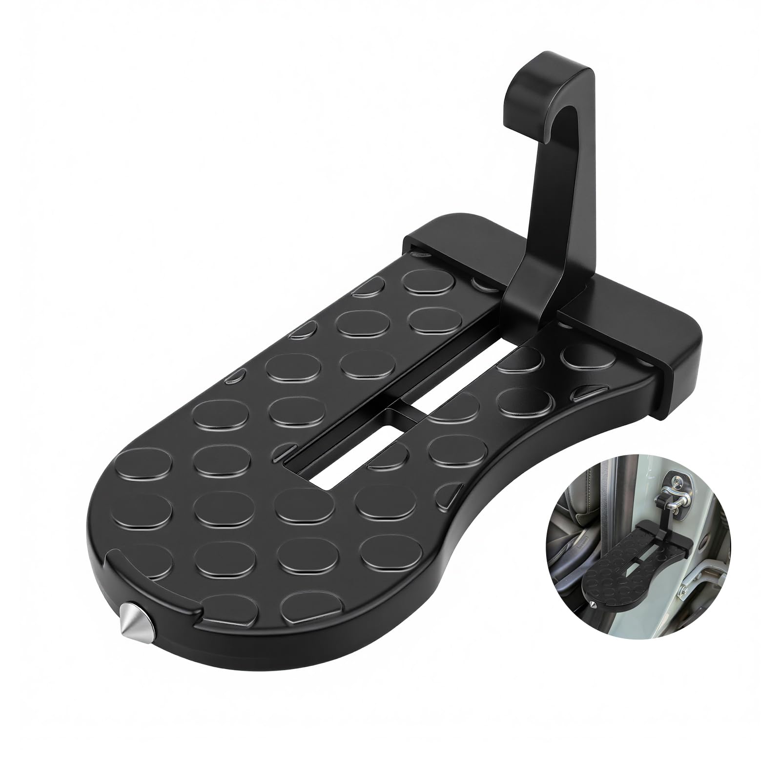 Car Door Step, Aluminum with 400lb Capacity, Anti-Slip Surface, - Product Imagery