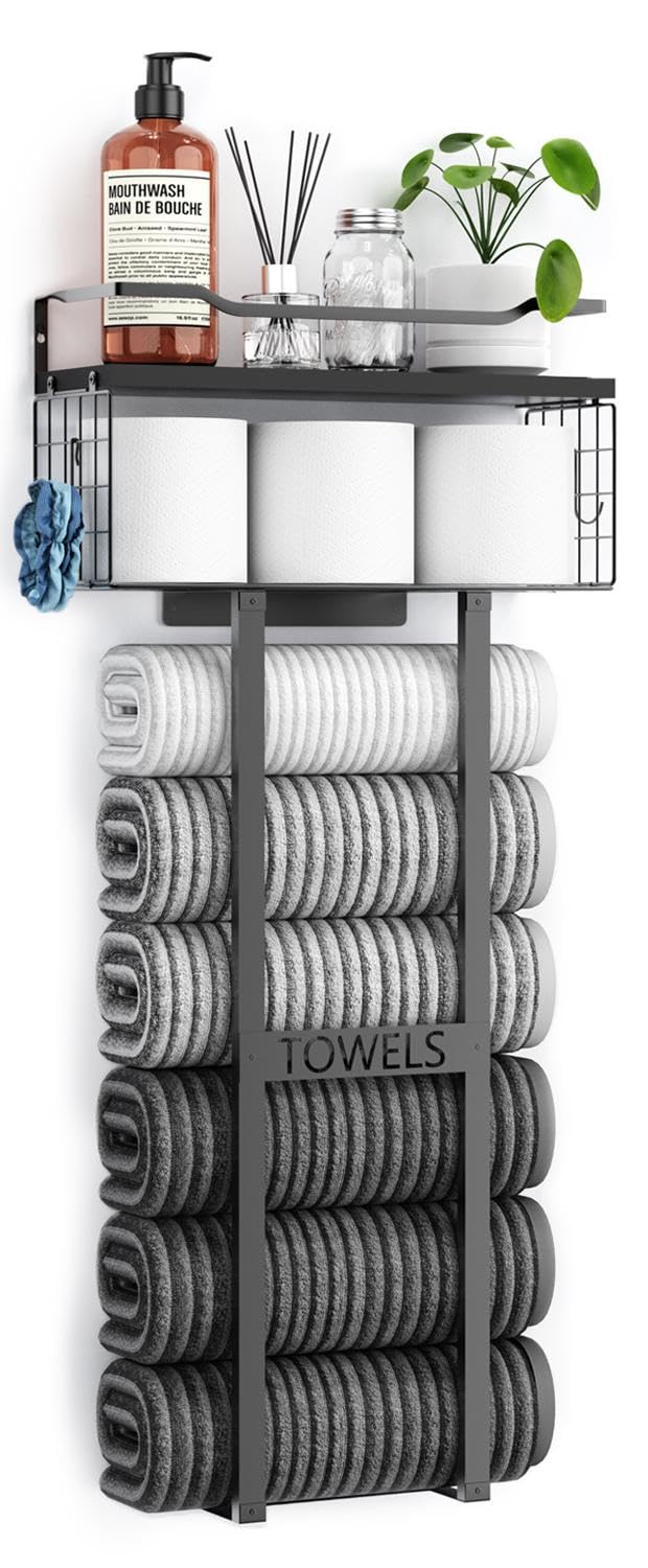 Aetyord Towel Racks for Bathroom 31inch Wall Mounted Towel - Product Imagery