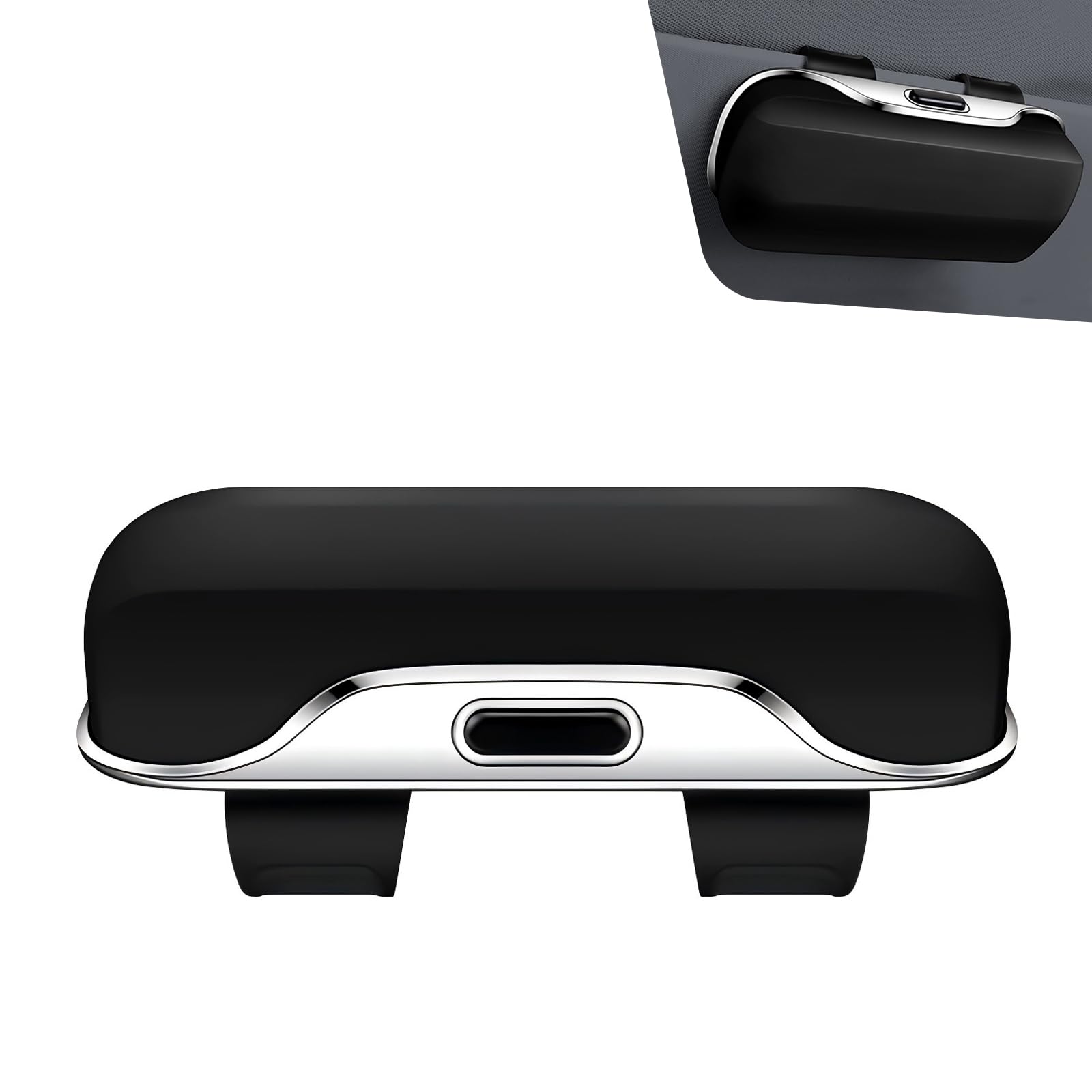 Car Visor Sunglass Holder, ABS Anti-scratch Eyeglasses - Product Imagery