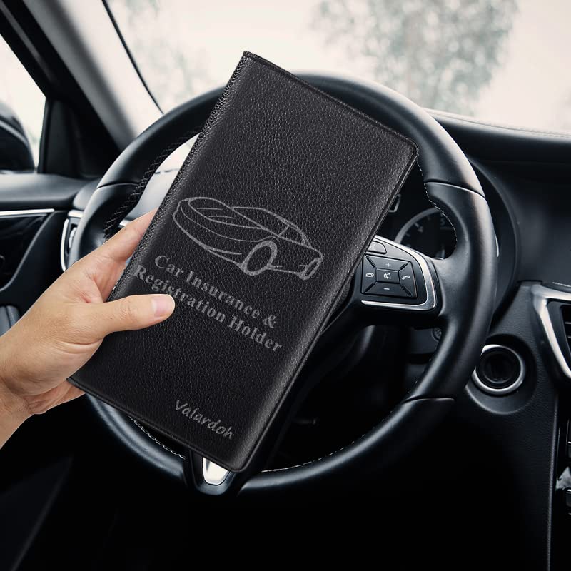 Valardoh Premium Car Registration and Insurance Card Holder, Car - Product Imagery