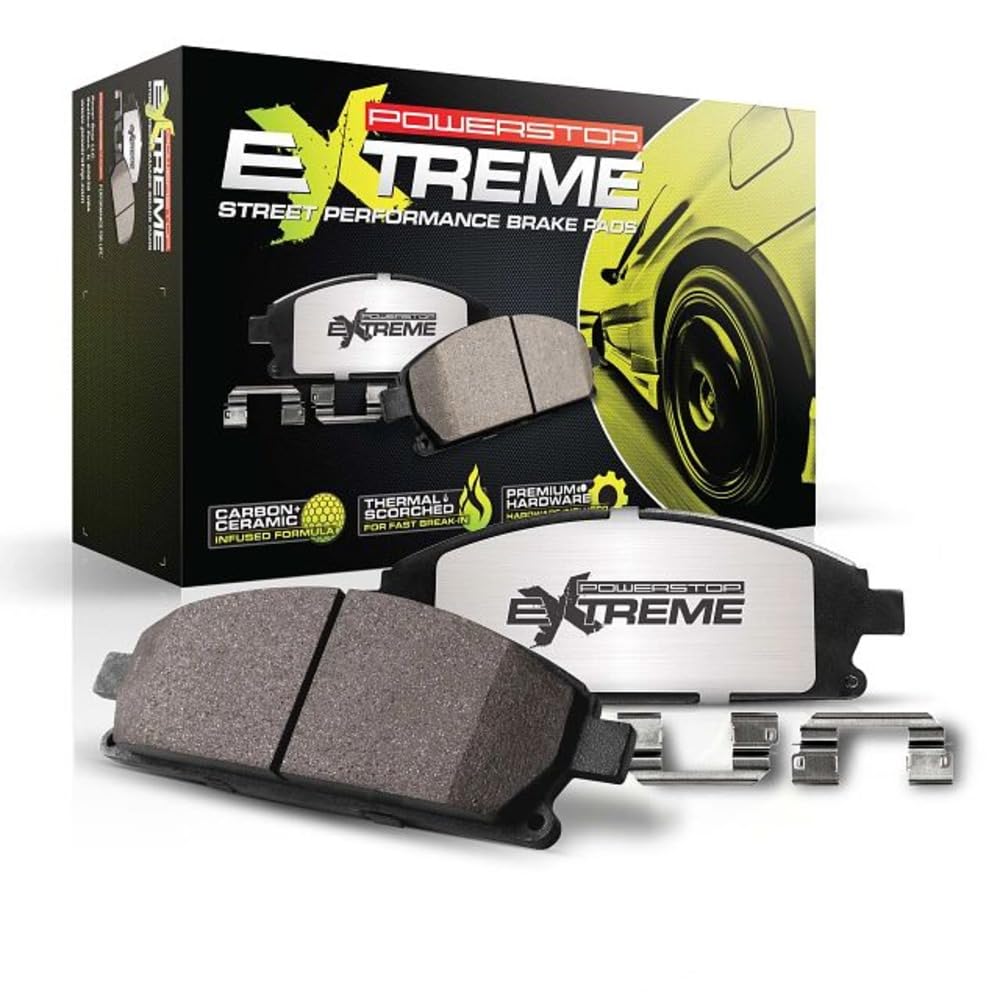 PowerStop Z26 Performance Carbon Fiber Ceramic Brake Pads Rear - Product Imagery