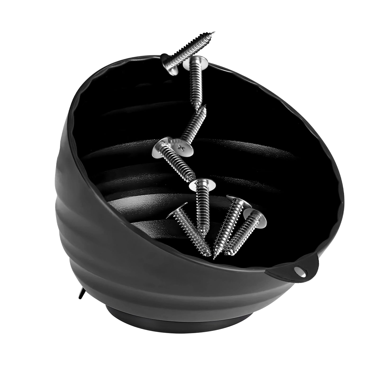 Magnetic Nut Cup, 6 Inch Cup Diameter Curved Magnetic Screws - Product Imagery