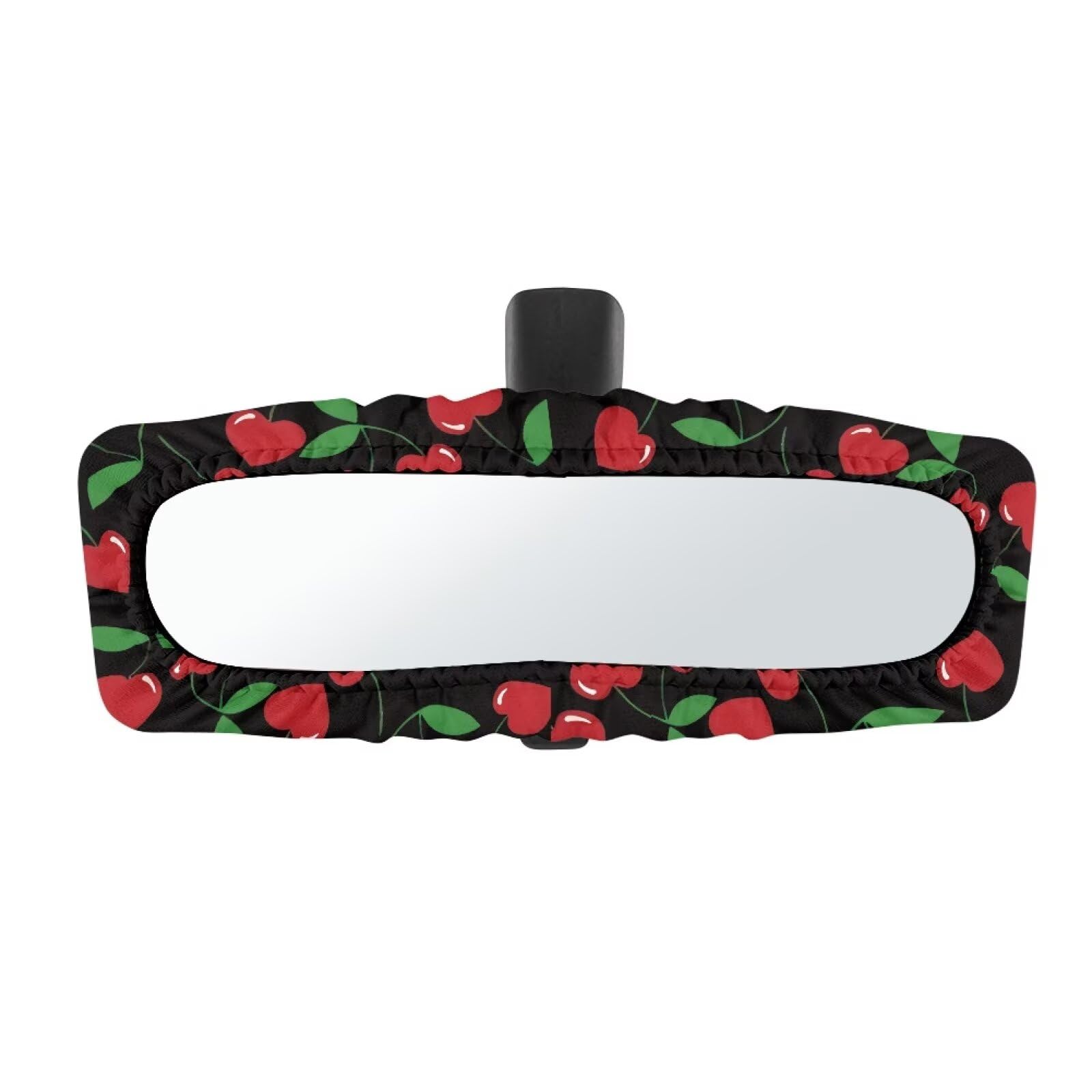 SEANATIVE Red Cherry Pattern Automotive Interior Mirrors Cover - Product Imagery